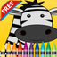 Wild Animals Coloring Book Kids Educational Games icon