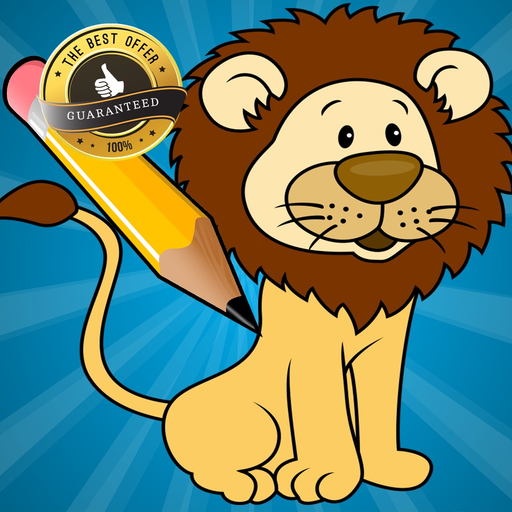 Zoo Animals Coloring Book Educational Toddler Game app icon