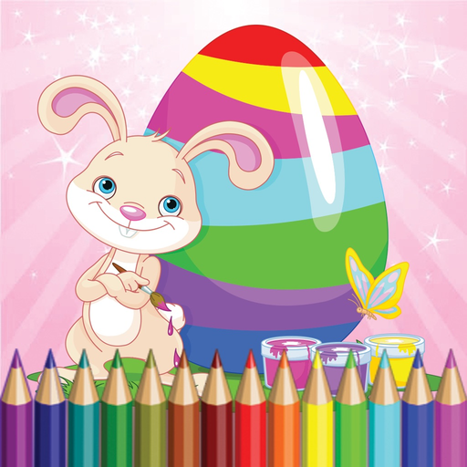 Easter Egg Coloring Book Bunny Painting for Kids app icon