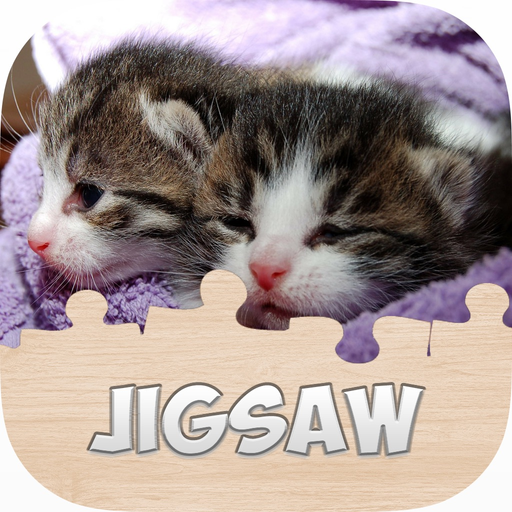 Pussycat Jigsaw Puzzle Free Kitty Games For Kids app icon