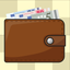 Calculating money (Betaald) icon