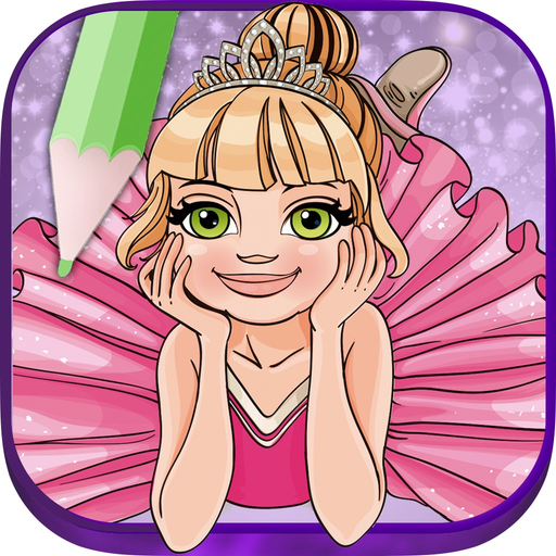 Ballerina Coloring Book Games app icon