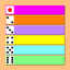 Travel of dice icon