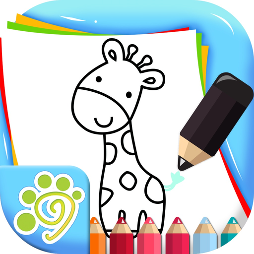 Simple line draw stick figure app icon