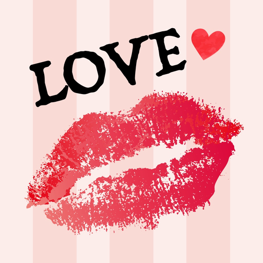 Kiss & Heart Stickers app icon