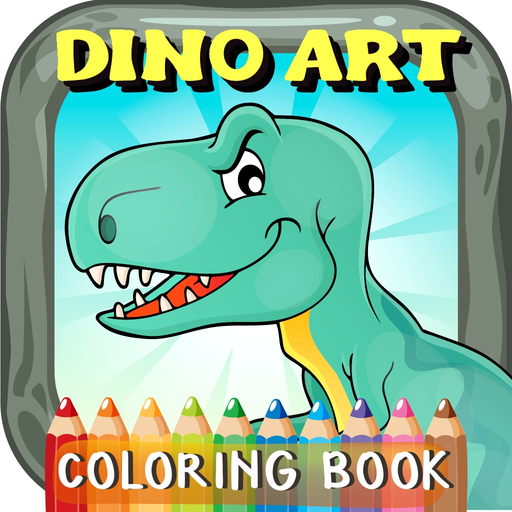 DinoArt Dinosaurs Coloring Book For Kids & Toddler app icon