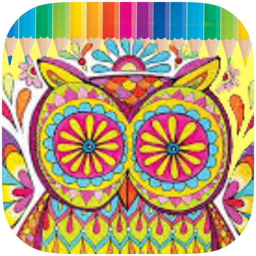 Mandala Coloring book-finger app icon