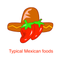 Typical Mexican foods icon