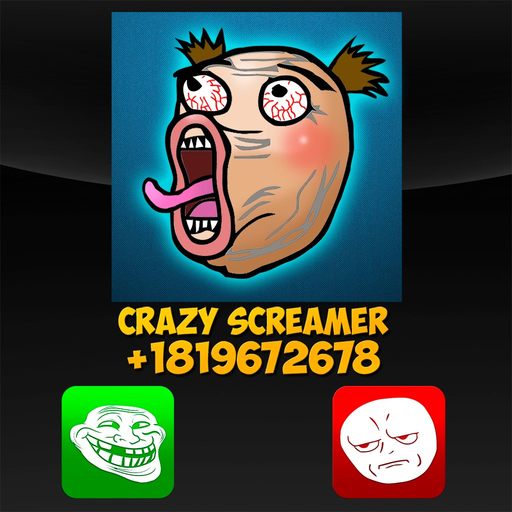 Fake Call Troll Face Joke app icon