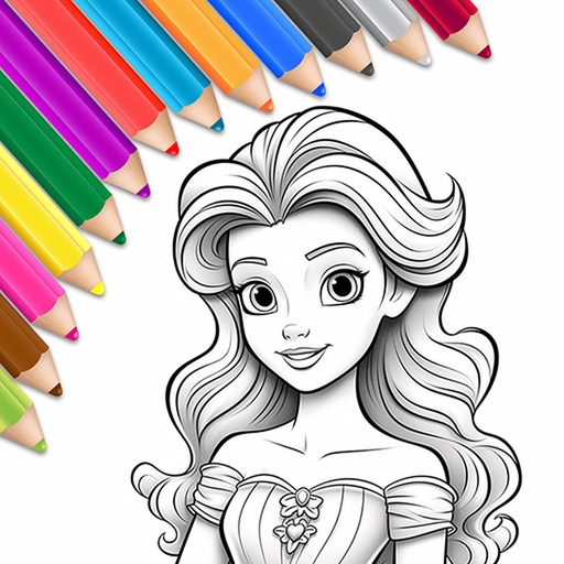 My Princess: Coloring Book 2+ app icon