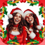 Greeting cards for Christmas . icon