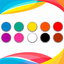 Learning colors to kids icon