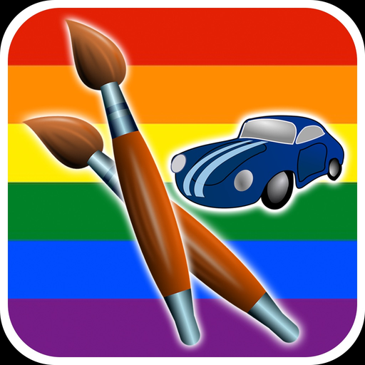 Cars Colouringbook -Kids Educational Coloring Game app icon