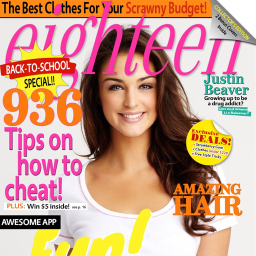 Magazine Cover - Filter, Add text style, 3D effect app icon