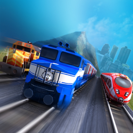 Train racing 3D 2 player app icon