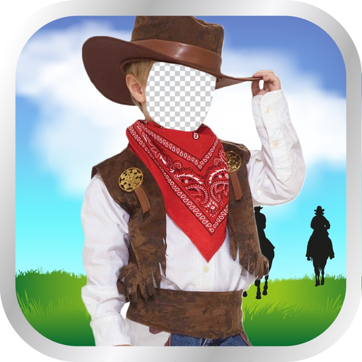 Kids Cowboy Photo Montage app icon