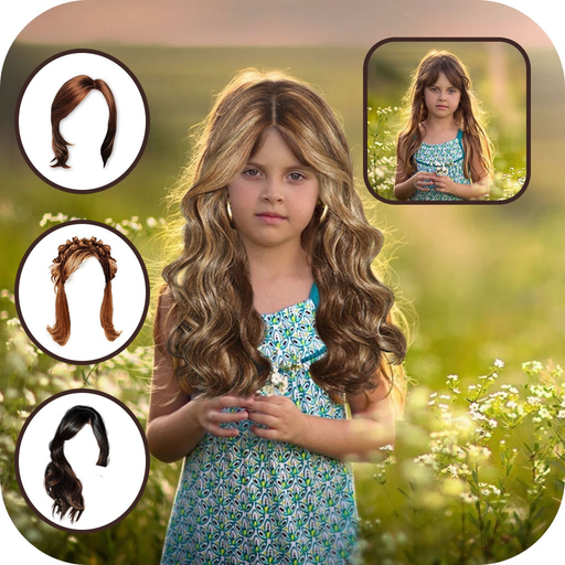 Woman Hair Style Photo Booth app icon