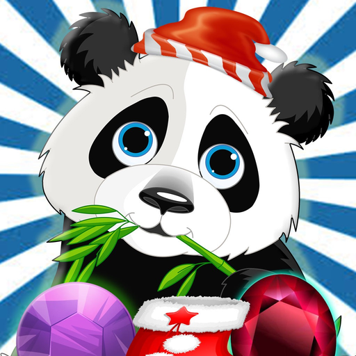 Cute Panda Jungle Match Puzzle Game For Christmas app icon