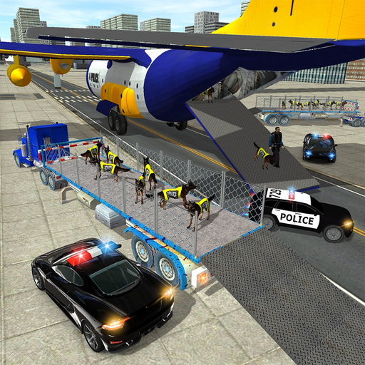 Police Airplane Dog Transport app icon