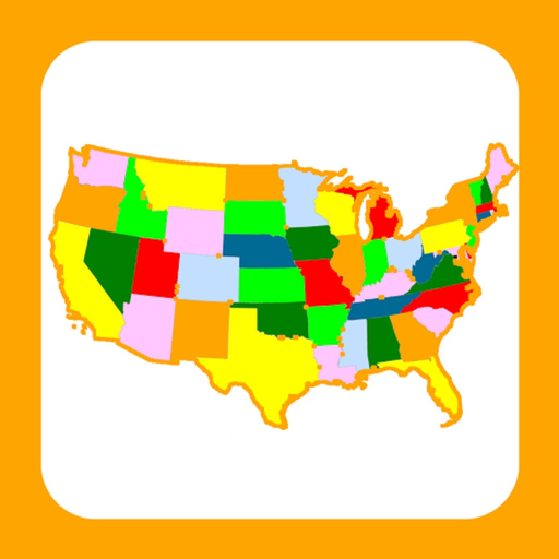 USA States & Capitals. 4 Type of Quiz & Games!!! app icon