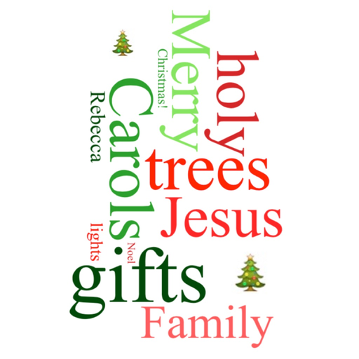 Christmas WordCloud Maker Free app icon