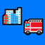 Colorful Building - Transport icon