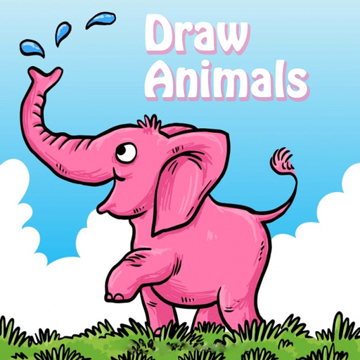 Draw Animals : Draw your pet - Painting for kids app icon