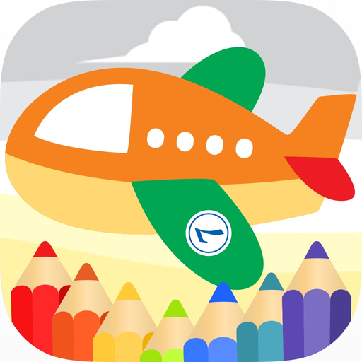 Airplane Coloring Book Games for Kids and Toddlers app icon