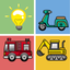 Vehicles Transportation Remember Matching Kid Game icon