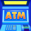 ATM Simulator Cash and Money icon