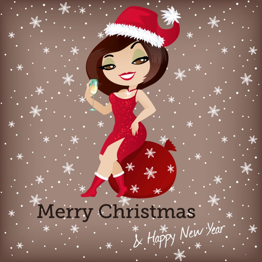 Penelope Pinup Christmas app icon