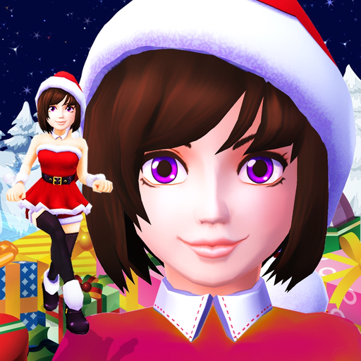 Santa Girl Run Xmas & Advent app icon