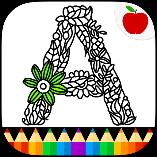 Adult Coloring Books: Alphabet app icon