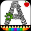 Adult Coloring Books: Alphabet icon