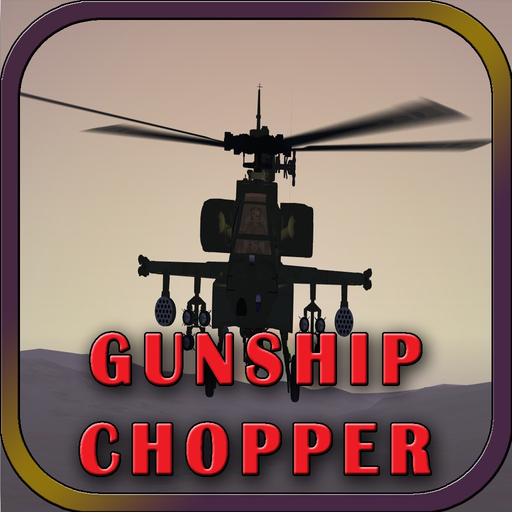 Gunship Chopper in Snowy Mountains Simulation app icon