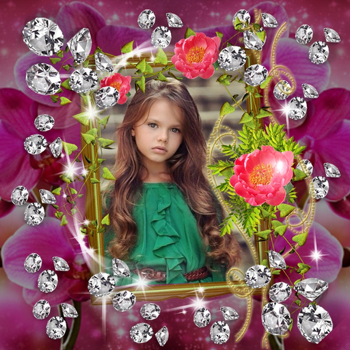 Diamonds Photo Frames, Sparkles, Glitters Crystals app icon