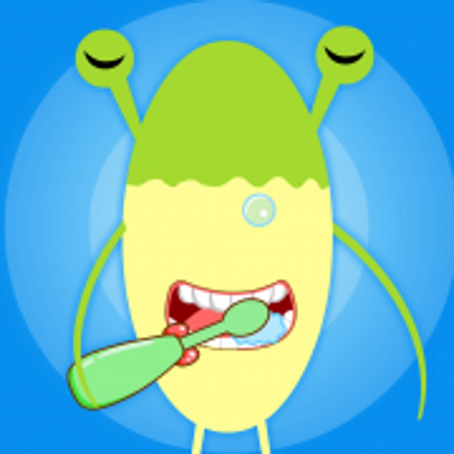 Mr. J likes to brush his teeth app icon