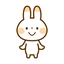 Punipuni rabbit sticker icon