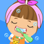 Amy likes to brush his teeth icon