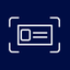 business card scanner : reader icon