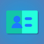 Business card reader + Scanner icon