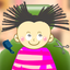 Intellectual Games/Black hair cut icon