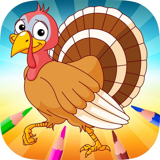 Turkey & Chicken Evolution - Coloring book for me app icon