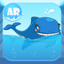 Fish in the air icon