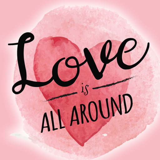 Watercolor Love Stickers app icon