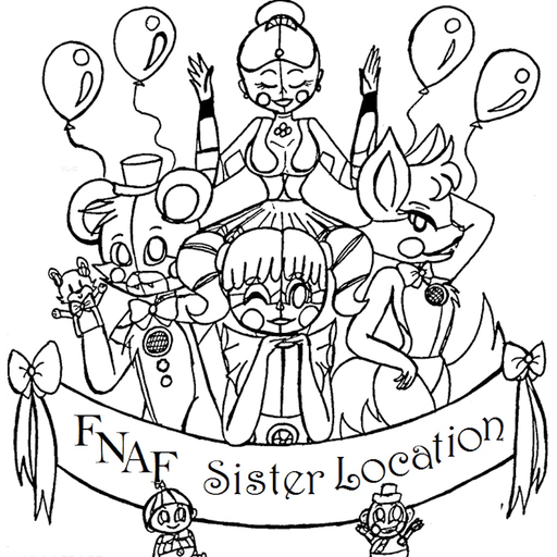 Coloring Pages For FNAF Sister Location app icon