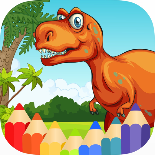 Dino Park Coloring Jurassic Dinosaur World app icon