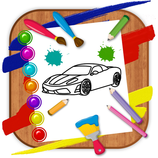 HandPaint Cars - Cars coloring book for toddlers app icon