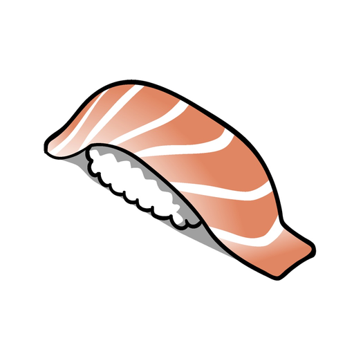 Appetizing sushi sticker app icon