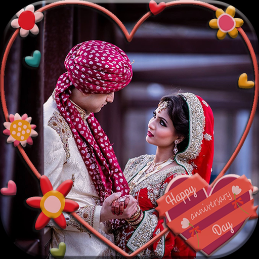 Anniversary photo frames app icon